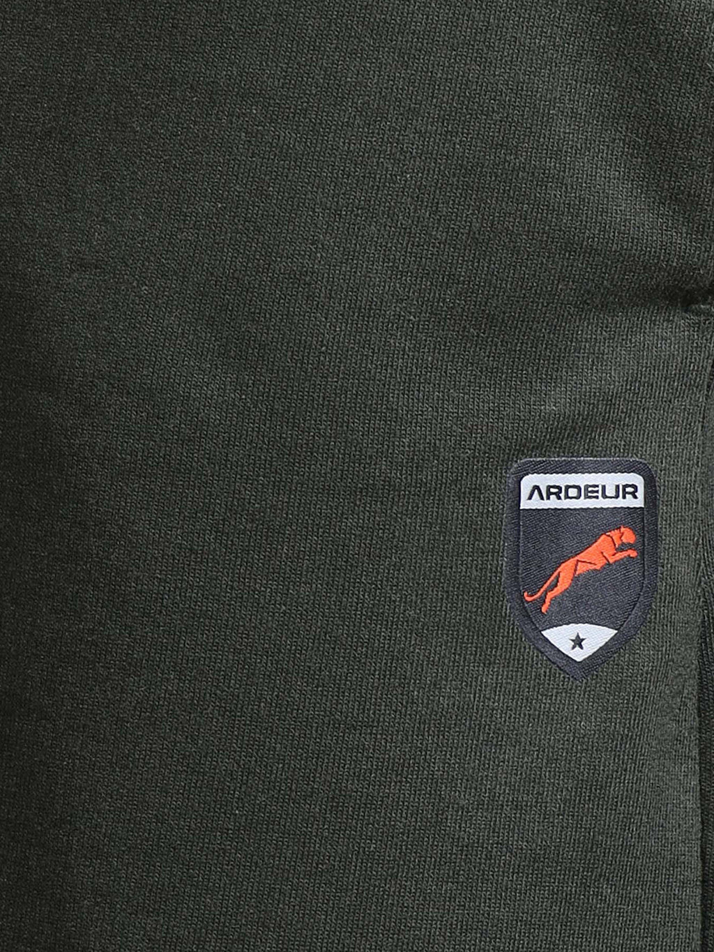 ARDEUR ZEAL IN YOU Men Olive Self Design Shorts