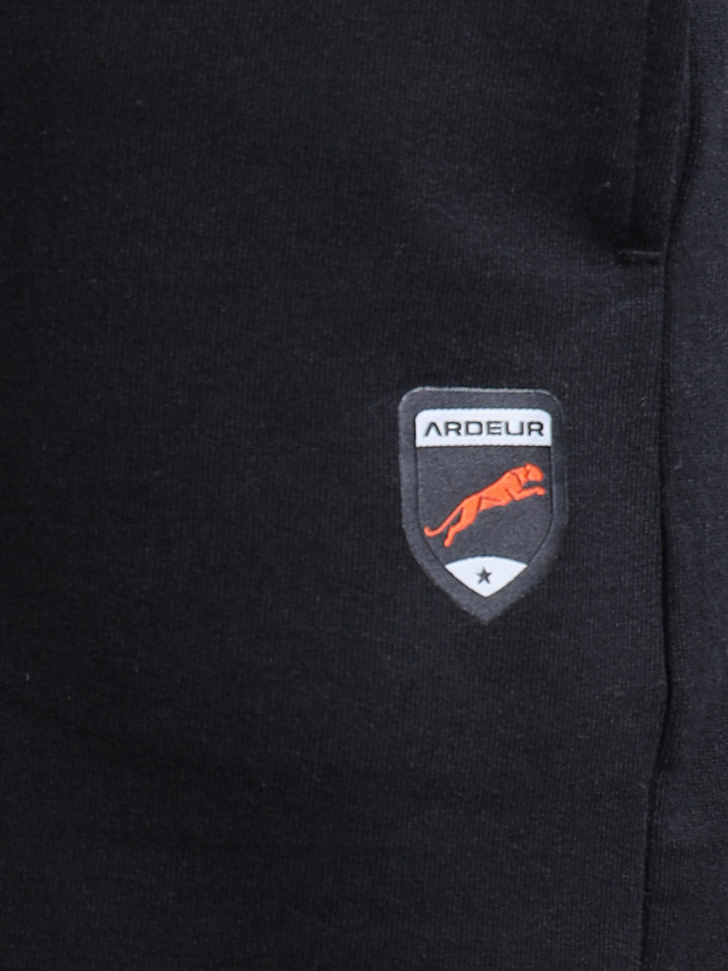ARDEUR ZEAL IN YOU Men Black Self Design Shorts