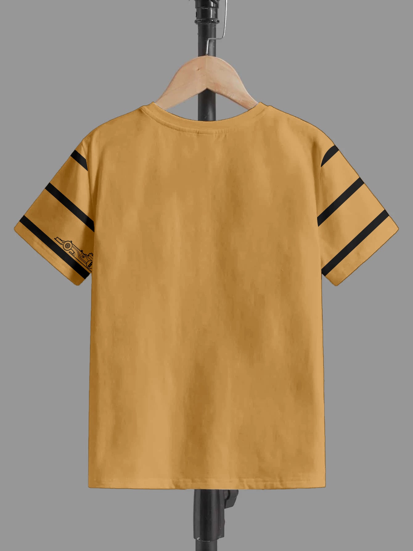 CODEZ Boys Beige-1 Round Neck Printed Tshirts