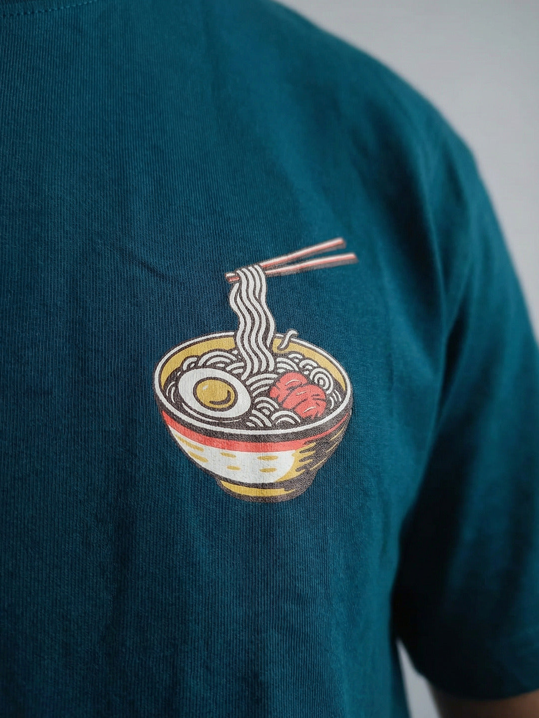 ARDEUR Men Graphic Printed Relaxed Fit Drop Shoulder T-Shirt - Bottle Green