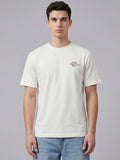ARDEUR Men Graphic Printed Relaxed Fit Drop Shoulder T-Shirt - Off White-2