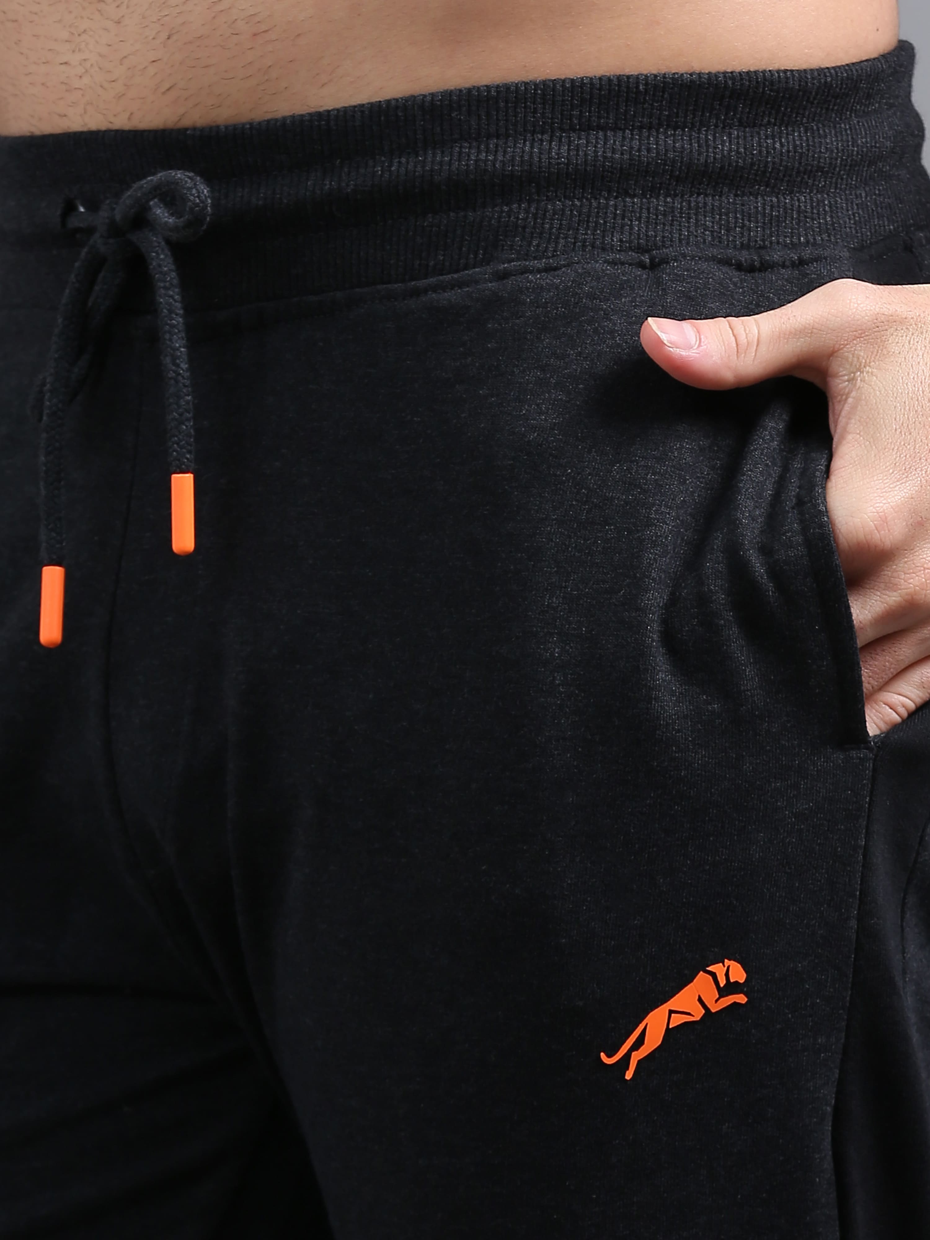 ARDEUR ZEAL IN YOU Men Charcoal Printed Mid-Rise Joggers