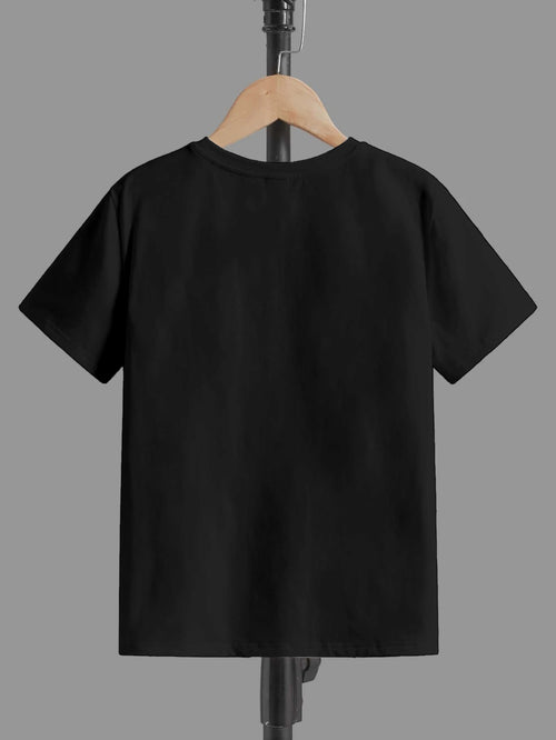 CODEZ Boys Black-2 Round Neck Printed Tshirts