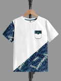 CODEZ Boys Off White-2 Round Neck Printed Tshirts