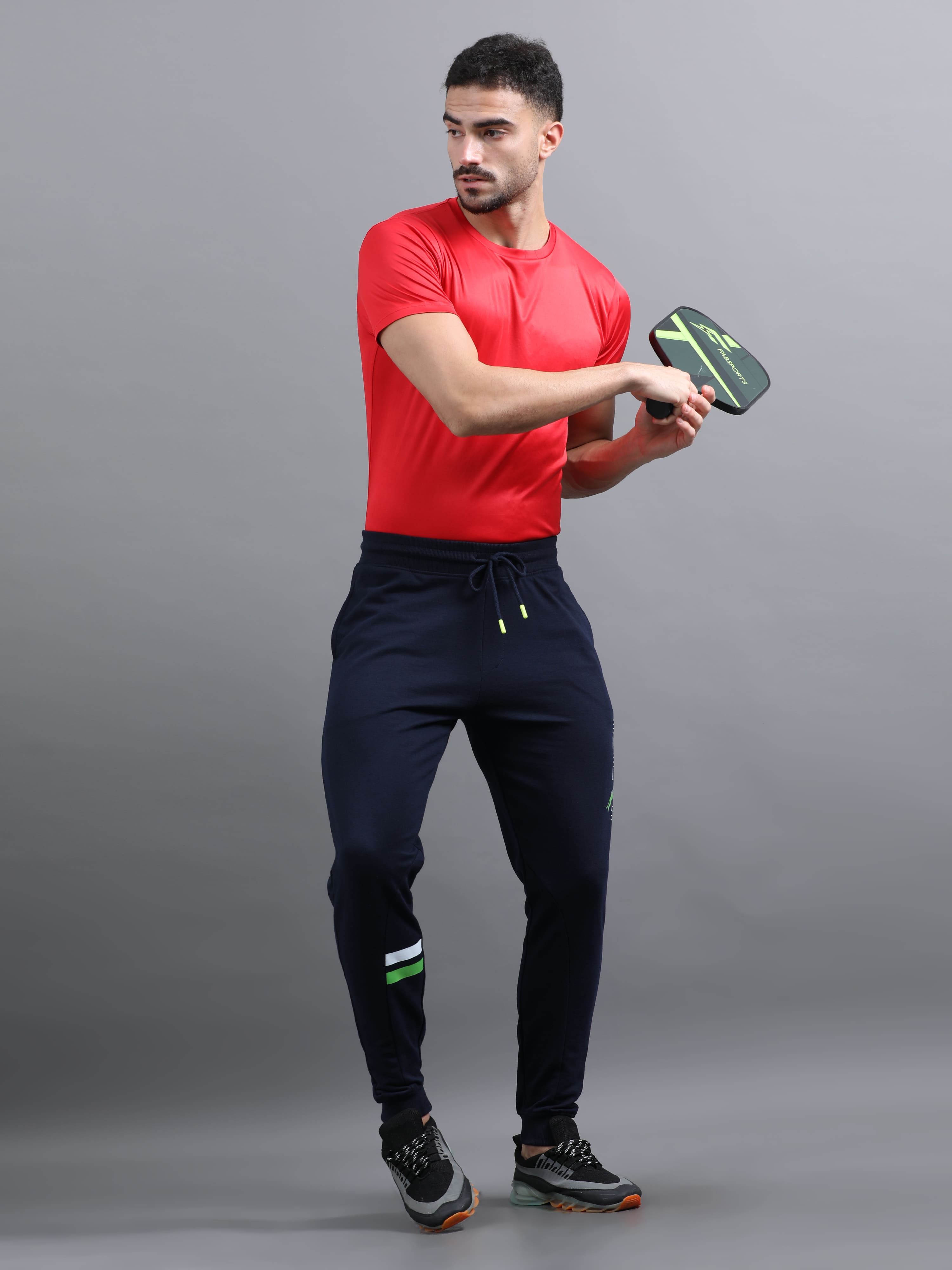 ARDEUR ZEAL IN YOU Men Navy Printed Mid-Rise Joggers