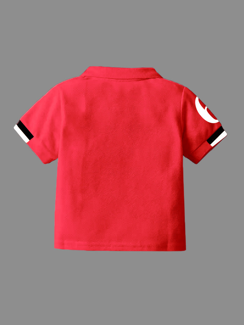 CODEZ Boys Pack Of 2 Self Design Embroidered Polo Tshirts