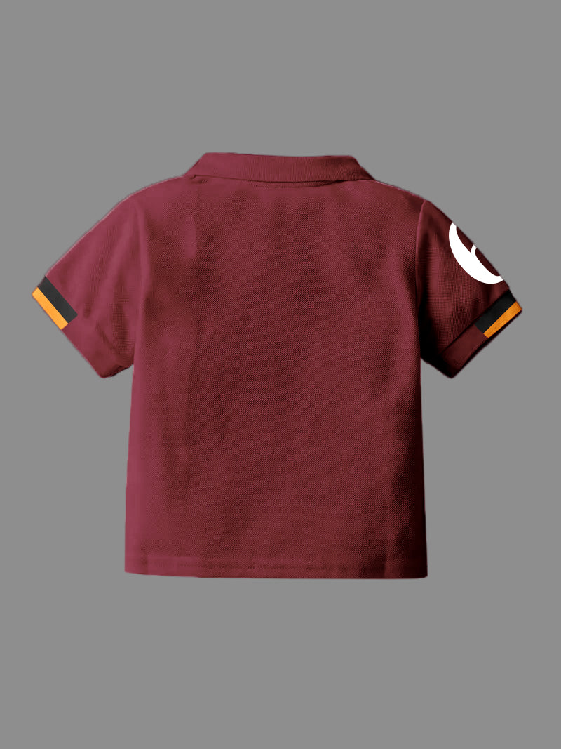 CODEZ Boys Pack Of 2 Self Design Embroidered Polo Tshirts