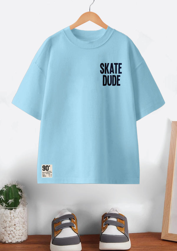 Codez Kids-Boys Fashion Blue OverSized T-shirt