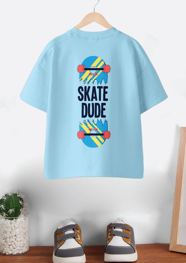 Codez Kids-Boys Fashion Blue OverSized T-shirt