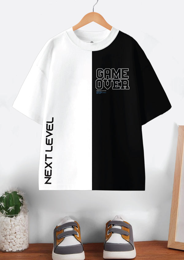 Codez Boys Oversized T-Shirt â€“ White Game Over Next Level