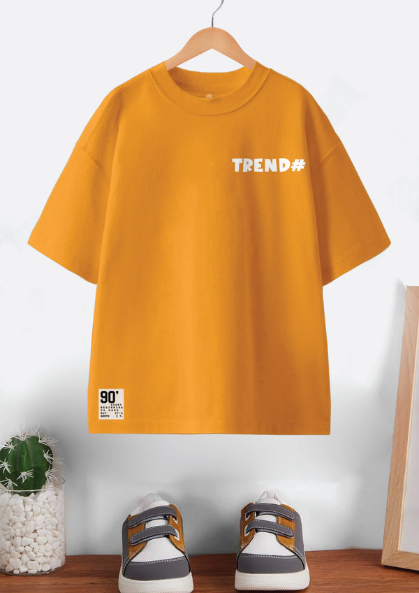 Codez Kids-Boys Fashion Beige OverSized T-shirt